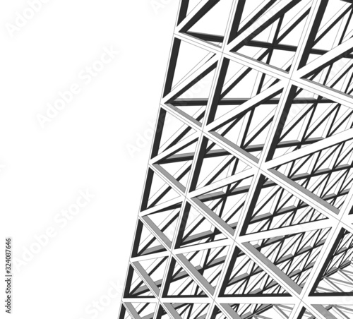 Structure building construction. Industrial background