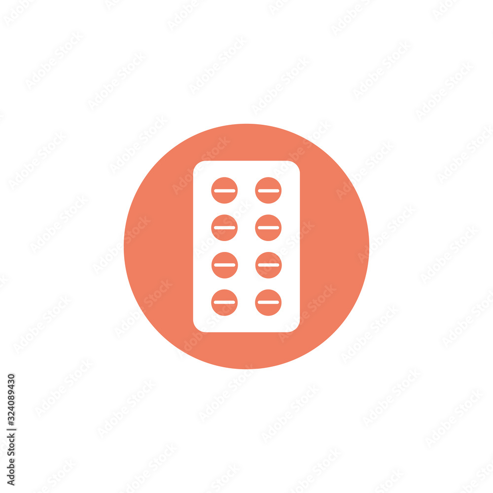 tablets medical pills, block and flat style icon tablets medical pills, block and flat style icon
