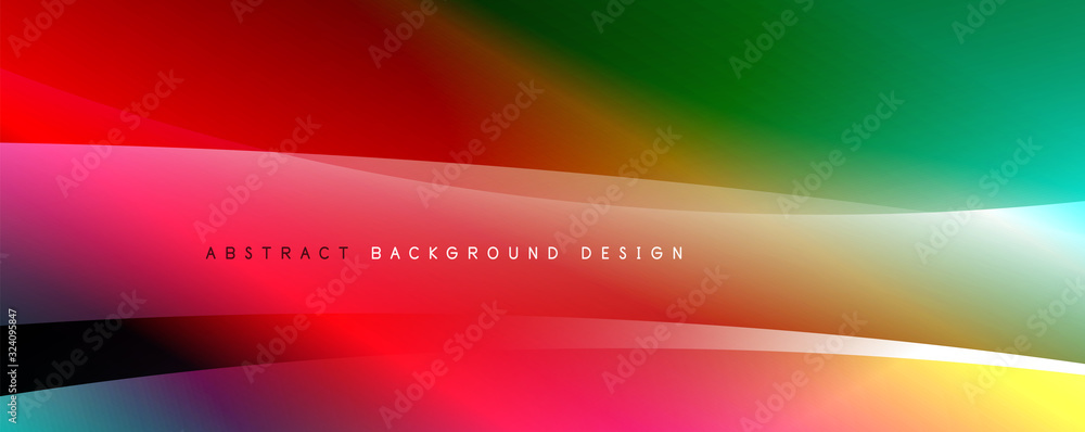 Wave liquid style lines with shadows and light on gradient background Wave liquid style lines with shadows and light on gradient background