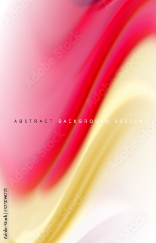 Abstract background - fluid color gradient waves  with dynamic motion line effect. Vector Illustration For Wallpaper  Banner  Background  Card  Book Illustration  landing page