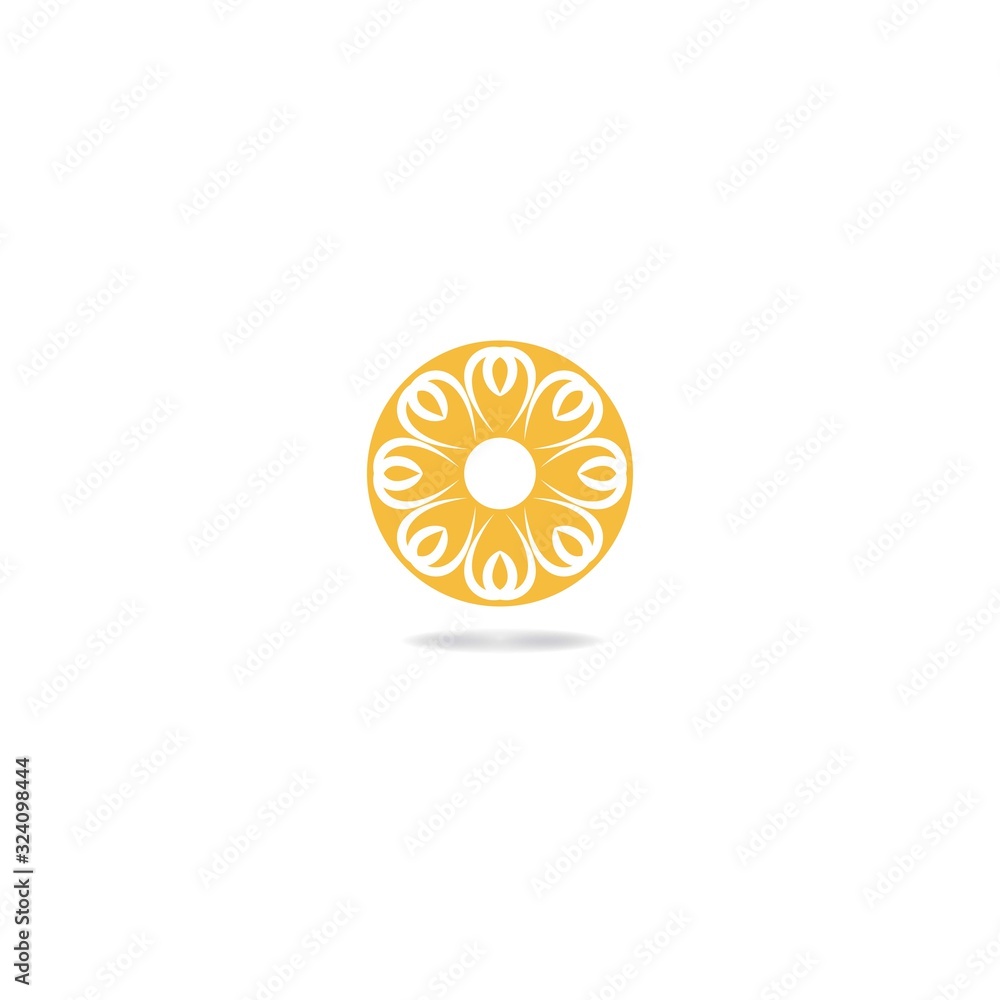Flower logo vector icon design Flower logo vector icon design