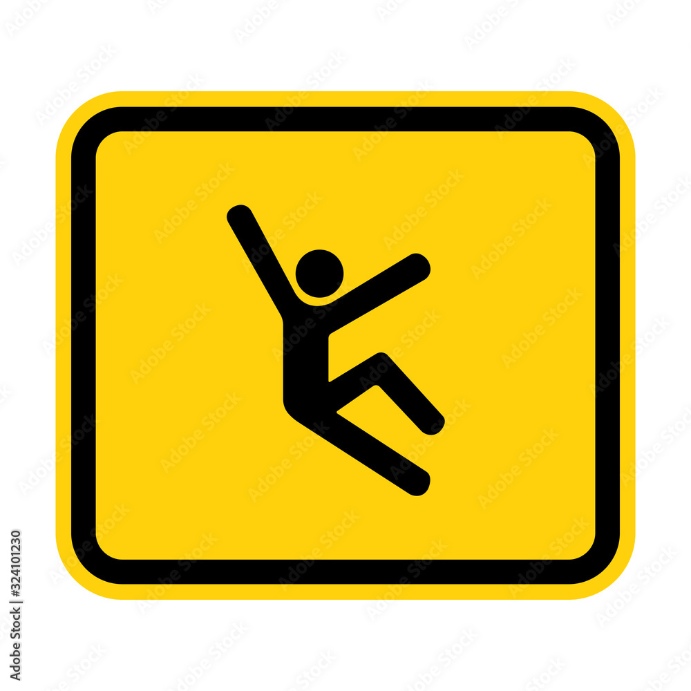 Climb Hazard Symbol Sign Isolate On White Background,Vector Illustration EPS.10 Climb Hazard Symbol Sign Isolate On White Background,Vector Illustration EPS.10