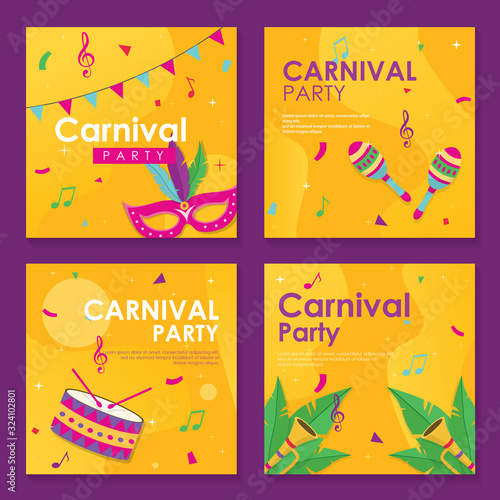 social media feed carnival style