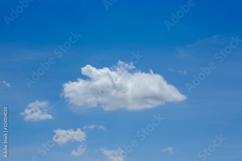white cloud on clear blue sky © sutichak
