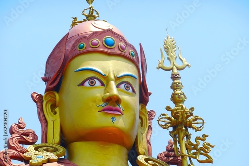 statue of lord rinpoche in nepal