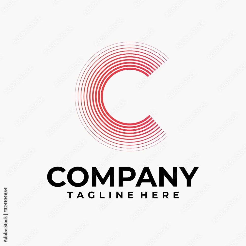 Obraz premium initial letter c logo design vector inspiration