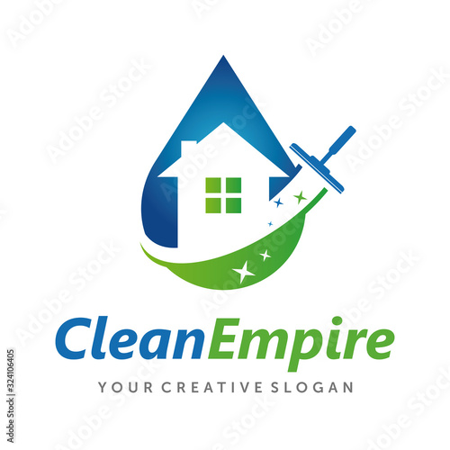 House Cleaning, Cleaning Service Business Logo