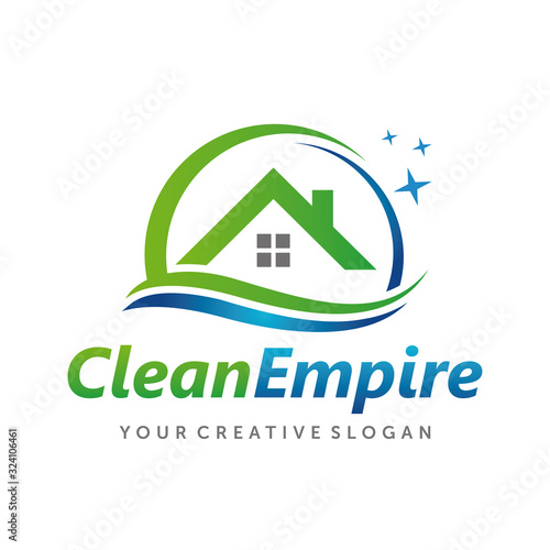 House Cleaning, Cleaning Service Business Logo