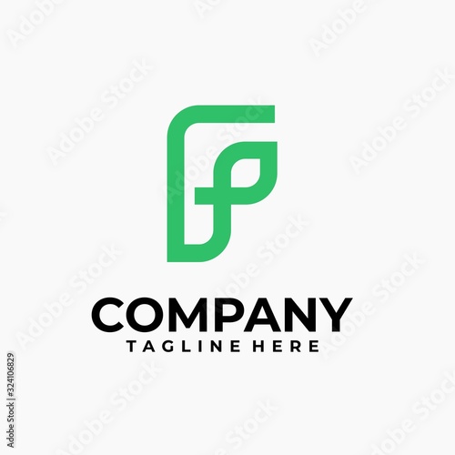 initial letter f logo design vector inspiration