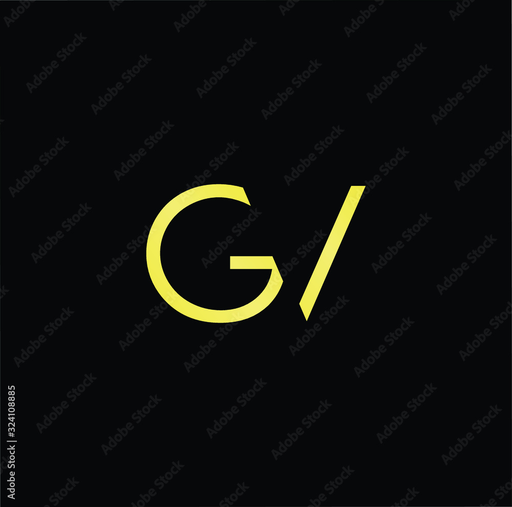 Outstanding professional elegant trendy awesome artistic black and gold color GV VG initial based Alphabet icon logo. Outstanding professional elegant trendy awesome artistic black and gold color GV VG initial based Alphabet icon logo.