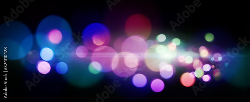 カラフルなイルミネーションライトの背景素材