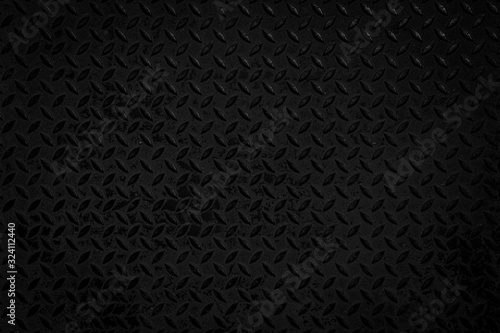 Black steel texture background.