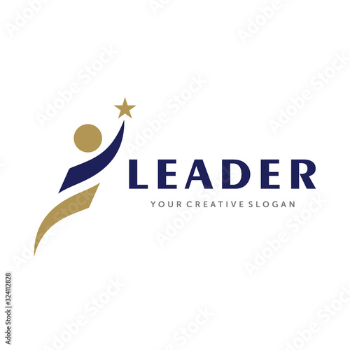 Leadership logo, Success logo, and Education Logo Vector