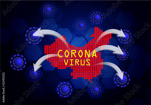 Dangerous chinese ncov corona virus, covic-19