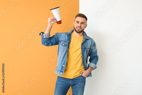 Emotional young man with me...