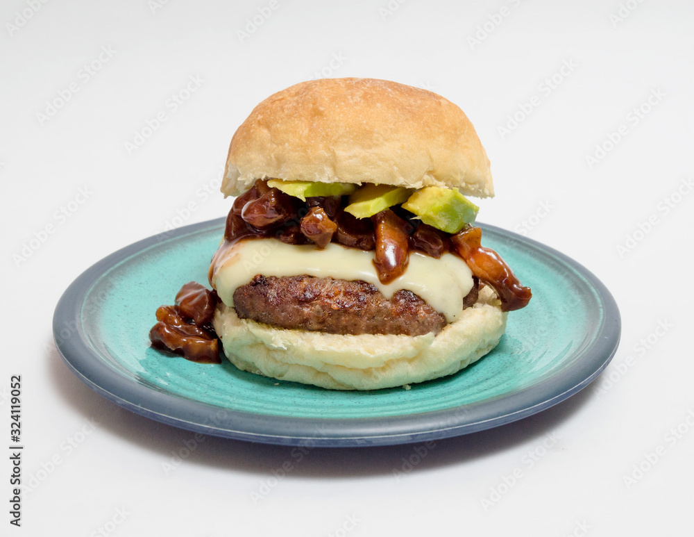 cheese burger with avocado cheese burger with avocado
