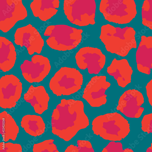 Elegant Cheetah Jungle Seamless Leopard Print. Leopard Print Seamless Vector Design. 
