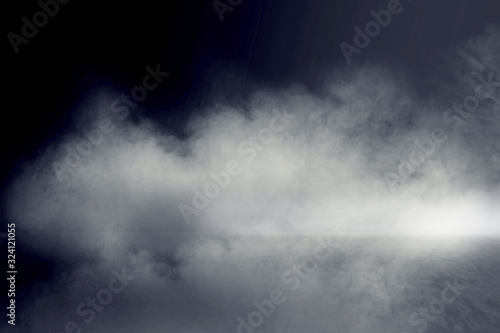 abstract background black floor or wall cover with smoke .