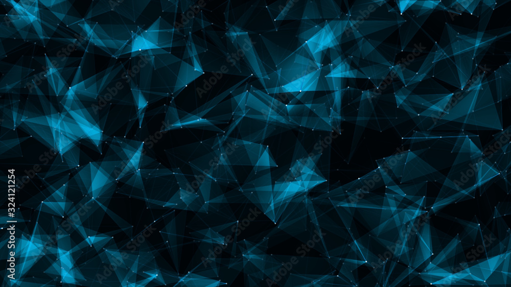 Poly polygon dark blue backgrounds fabricate with connecting points and lines. Structure of the science connection. Poly polygon dark blue backgrounds fabricate with connecting points and lines. Structure of the science connection.