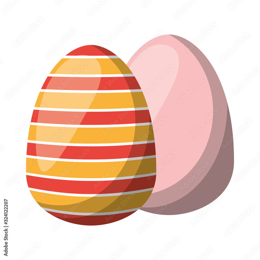 pair easter eggs painted icon pair easter eggs painted icon