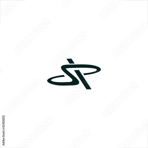 S P letter logo sleek initial logo