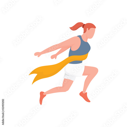 Marathon, Jogging, Run Illustration Vector
