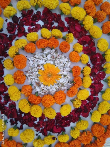 background of colorful flowers