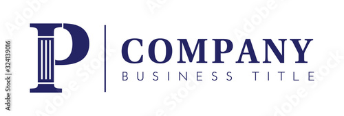 P Letter Logo Design for Lawyer or Attorney