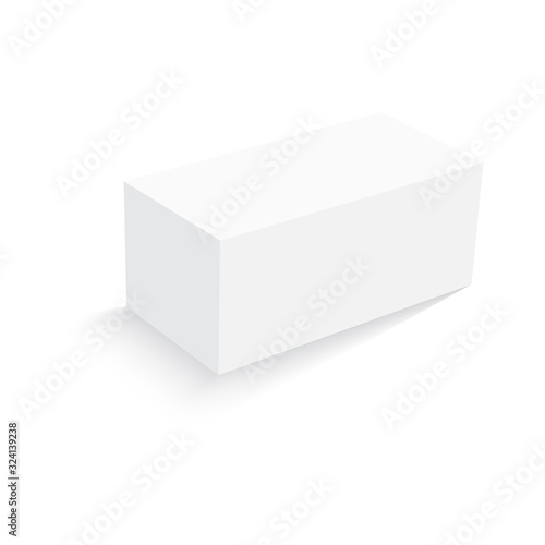 Wallpaper Mural Blank paper or cardboard box. Vector Torontodigital.ca