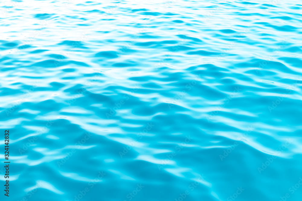 Copy space of surface blue water texture abstract background.