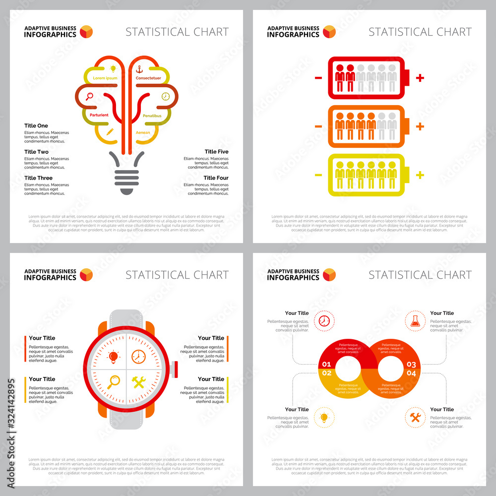 Vecteur Stock Set of creative infographic composition can be used for ...