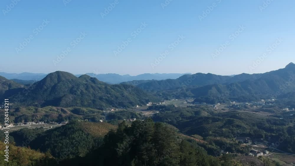 Aerial mountain range Aerial mountain range