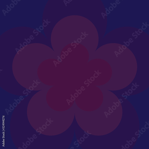 color flower on violet background
