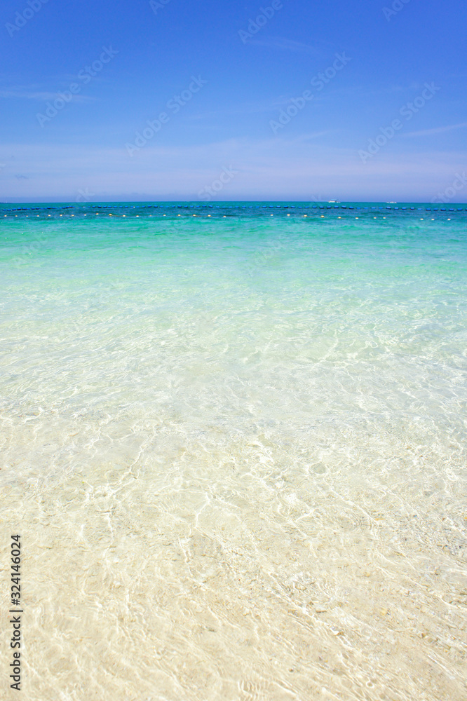 Beautiful beach in Okinawa, Japan.