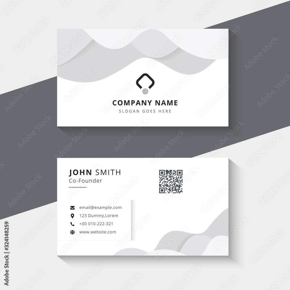 Fototapeta premium Corporate business card template design - Vector Illustration