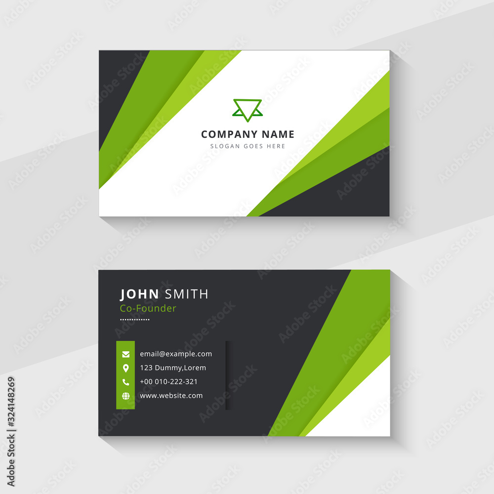 Fototapeta premium Corporate business card template design - Vector Illustration