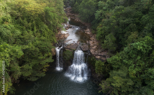 waterfall in deep forest