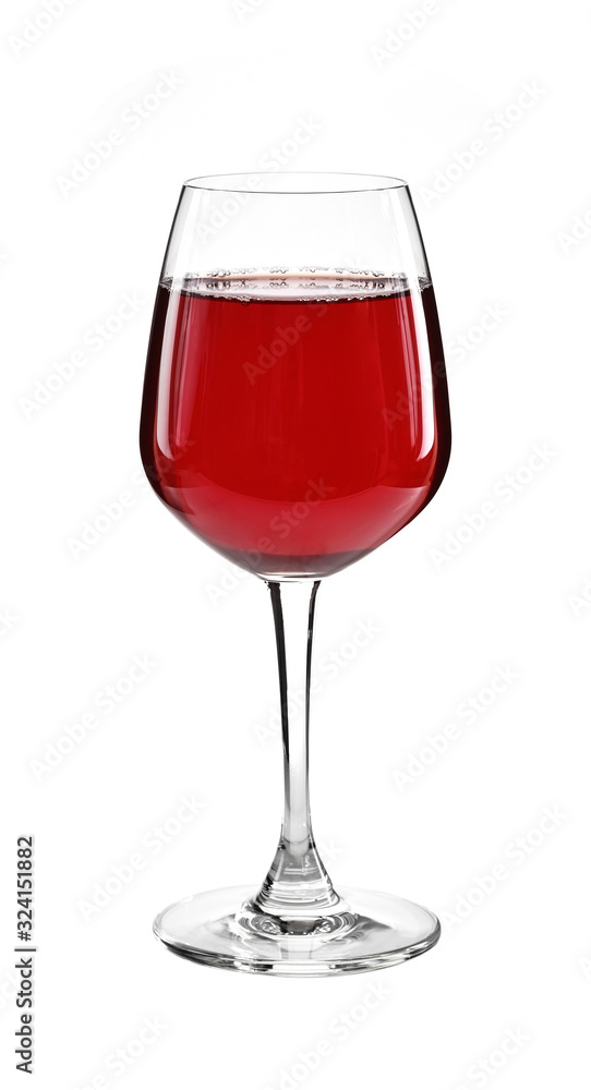 Red wine in a glass isolated on white background Red wine in a glass isolated on white background