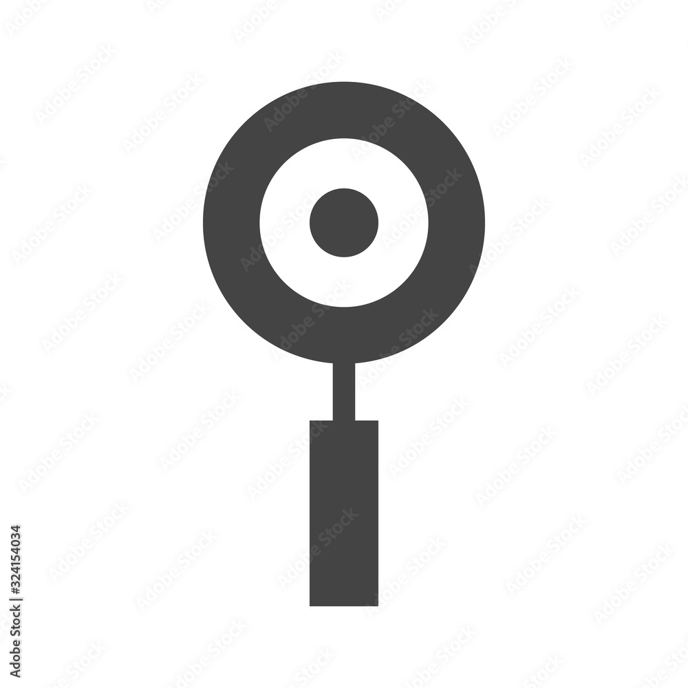 Magnifying glass or search icon, flat vector graphic Magnifying glass or search icon, flat vector graphic