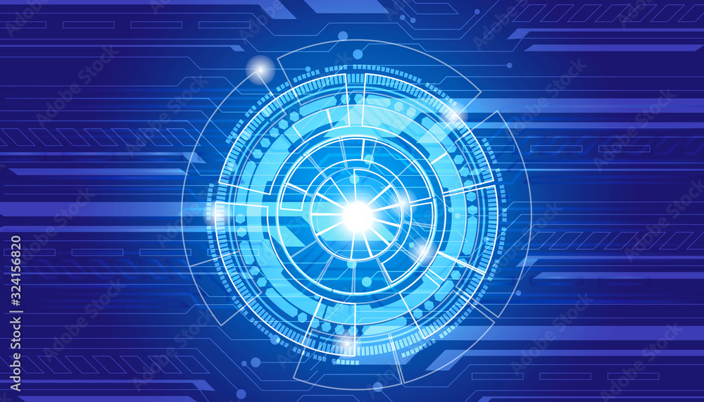 Obraz premium Abstract technology background. Modern hight tech background. Digital illustration.