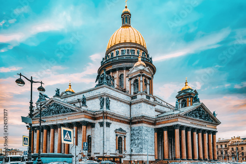 Saint Isaac's Cathedral- greatest architectural creation. Saint Petersburg. Russia. photo
