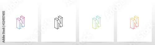  Outline Of 3D Letter Logo Design N