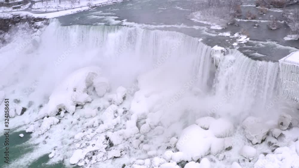 Done over Niagara Falls. This is one clip of many in this series - each of which shows a different angle of the waterfalls and slightly different contents (river / tower) in the frame. Done over Niagara Falls. This is one clip of many in this series - each of which shows a different angle of the waterfalls and slightly different contents (river / tower) in the frame.