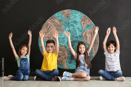 Little children and drawing...