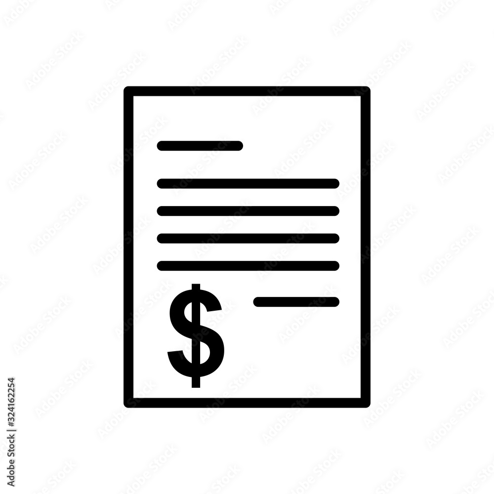 document - billing icon vector design template document - billing icon vector design template
