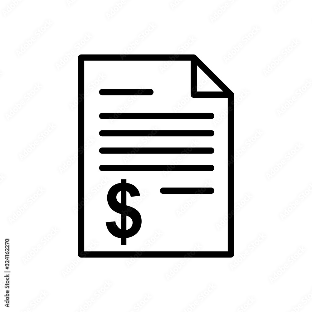document - billing icon vector design template document - billing icon vector design template