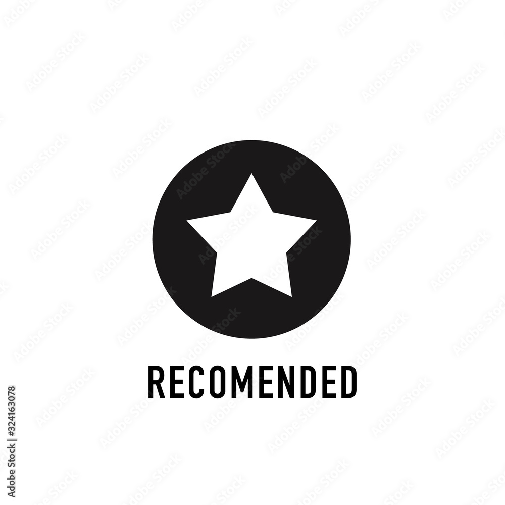 Recommended icon. Vector illustration. Recommended icon. Vector illustration.