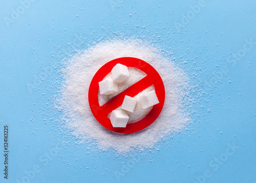 Foto Harm from sugar concept