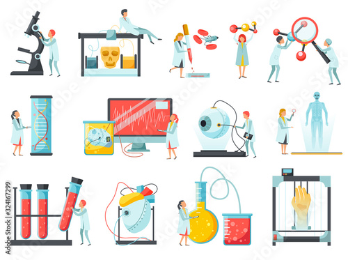  Biotechnology Icons Set 