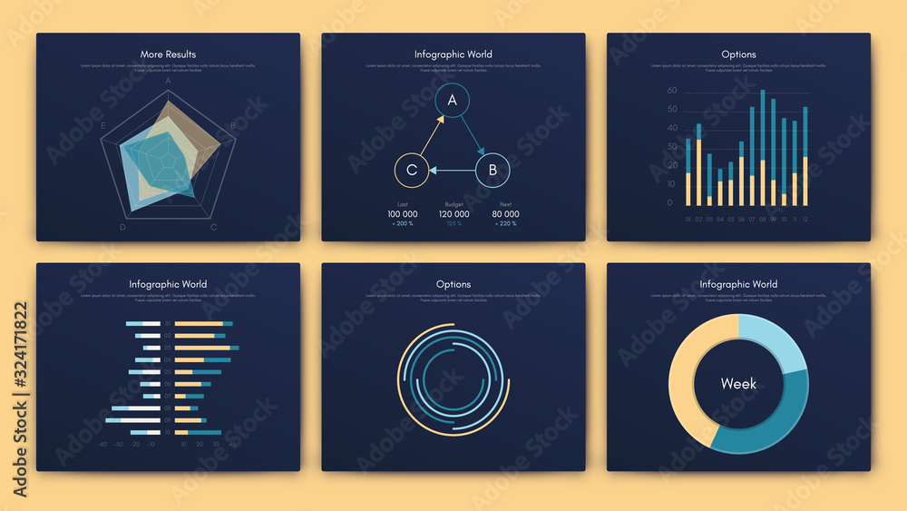 Fototapeta premium Big set of infographics elements. EPS10. Stock vector